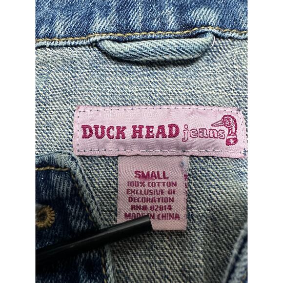Duck Head Jeans Blue Denim Jean Jacket Vest Womens Size Small - Picture 4 of 5
